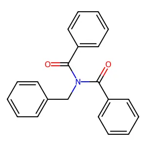Benzamide, N-benzoyl-N-(phenylmethyl)- structure