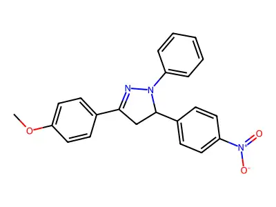 3-(4-Methoxyphenyl)-5-(4-nitrophenyl)-1-phenyl-2-pyrazoline structure