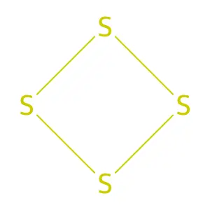 Sulfur, mol. (S4) structure