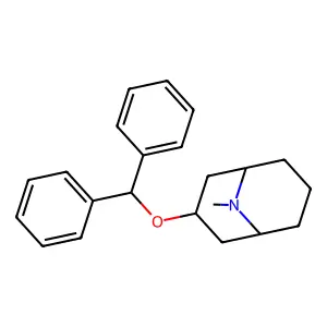 3-(Diphenylmethoxy)-9-methyl-9-azabicyclo(3.3.1)nonane structure