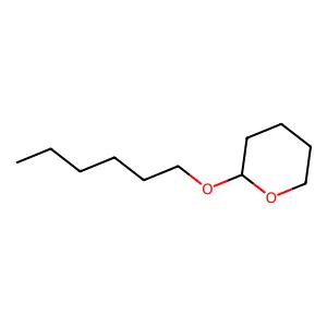 2H-Pyran, 2-(hexyloxy)tetrahydro- structure