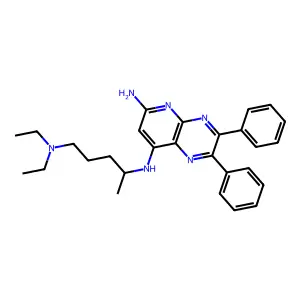 8-N-[5-(diethylamino)pentan-2-yl]-2,3-diphenylpyrido[2,3-b]pyrazine-6,8-diamine structure