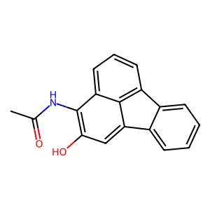 3-Acetamidofluoranthen-2-ol structure
