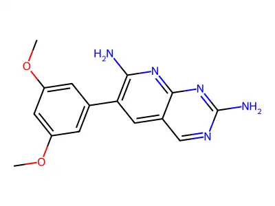 6-(3,5-Dimethoxyphenyl)pyrido[2,3-d]pyrimidine-2,7-diamine structure