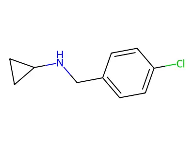 N-((4-chlorophenyl)methyl)cyclopropanamine structure