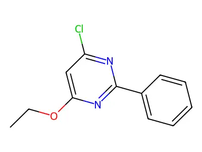 Pyrimidine, 4-chloro-6-ethoxy-2-phenyl- structure
