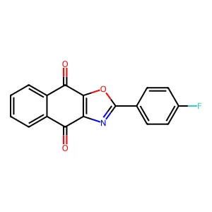 2-(4-Fluorophenyl)naphtho[2,3-d]oxazole-4,9-dione structure