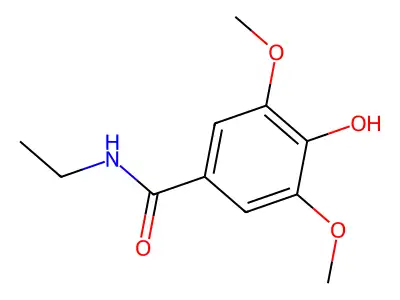 Benzamide, N-ethyl-4-hydroxy-3,5-dimethoxy- structure
