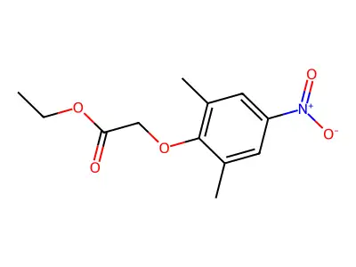 Ethyl (2,6-dimethyl-4-nitrophenoxy)acetate structure