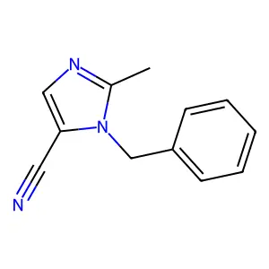1-苄基-2-甲基-1H-咪唑-5-甲腈 structure