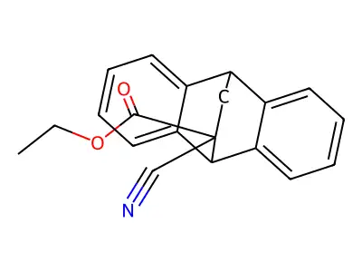 Ethyl 15-cyanotetracyclo[6.6.2.02,7.09,14]hexadeca-2,4,6,9,11,13-hexaene-15-carboxylate structure