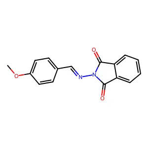 2-{[(4-Methoxyphenyl)methylidene]amino}-1H-isoindole-1,3(2H)-dione structure