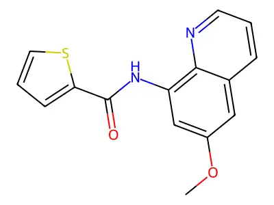 N-(6-甲氧基喹啉-8-基)噻吩-2-甲酰胺 structure