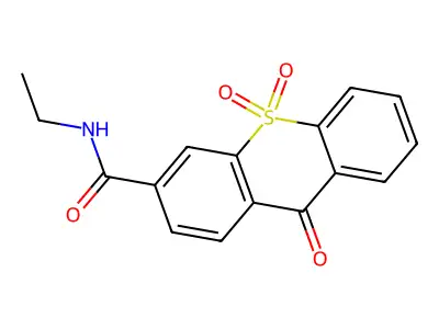 N-ethyl-9,10,10-trioxo-9H-10lambda6-thioxanthene-3-carboxamide structure
