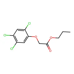 Propyl 2,4,5-trichlorophenoxyacetate structure