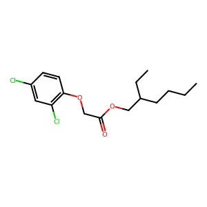 2-Ethylhexyl (2,4-dichlorophenoxy)acetate structure
