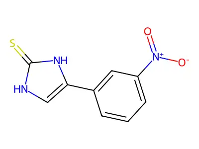 1,3-Dihydro-4-(3-nitrophenyl)-2H-imidazole-2-thione structure
