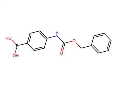 (4-(((Benzyloxy)carbonyl)amino)phenyl)boronic acid structure