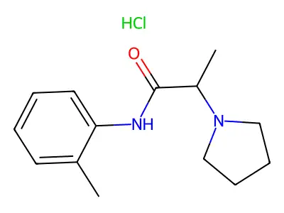 Aptocaine hydrochloride structure