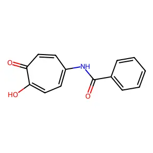 5-Benzamido-2-hydroxy-2,4,6-cycloheptatrien-1-one structure