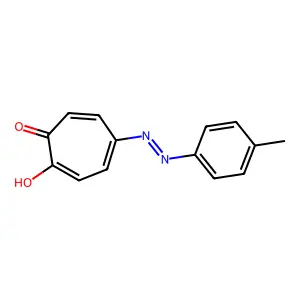 5-p-Tolylazotropolone structure