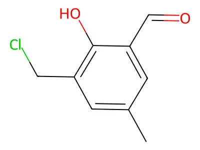 3-(Chloromethyl)-2-hydroxy-5-methylbenzaldehyde structure