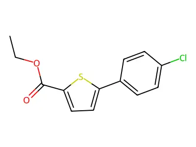 Ethyl 5-(4-chlorophenyl)thiophene-2-carboxylate structure