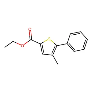 Ethyl 4-methyl-5-phenylthiophene-2-carboxylate structure