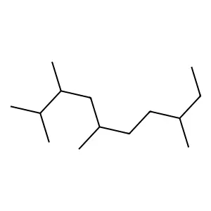 2,3,5,8-Tetramethyldecane structure