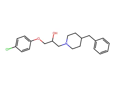 1-(4-Benzylpiperidin-1-yl)-3-(4-chlorophenoxy)propan-2-ol structure