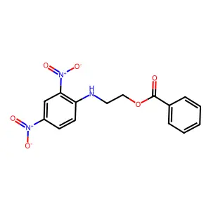 2-(2,4-Dinitroanilino)ethyl benzoate structure