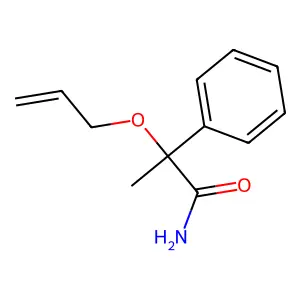 α-烯丙氧基-2-苯基丙酰胺 structure