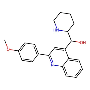 (2-(4-Methoxyphenyl)-4-quinolinyl)(2-piperidinyl)methanol structure