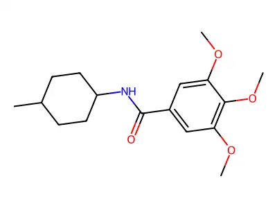 3,4,5-trimethoxy-N-(4-methylcyclohexyl)benzamide structure