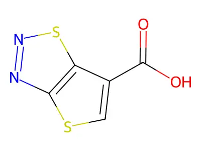 Thieno[2,3-d][1,2,3]thiadiazole-6-carboxylic acid structure