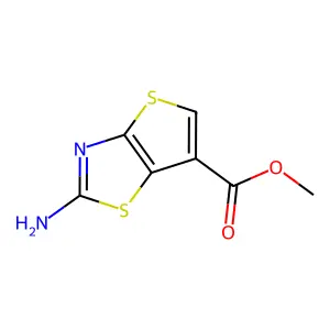 2-Amino-thieno[2,3-d]thiazole-6-carboxylic acid methyl ester structure