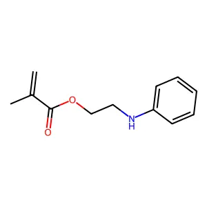 2-Propenoic acid, 2-methyl-, 2-(phenylamino)ethyl ester structure