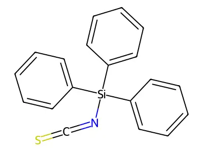 Triphenylsilyl isothiocyanate structure