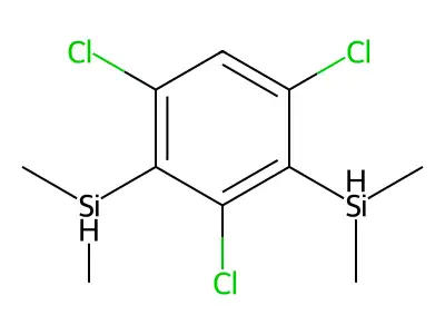 2,4,6-Trichloro-1,3-phenylenebis(dimethylsilane) structure