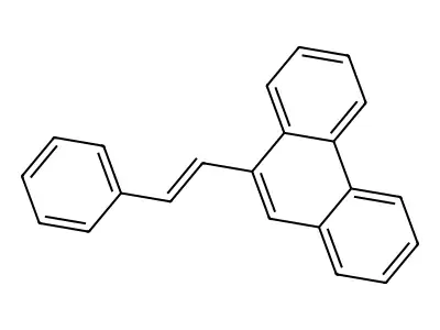 Phenanthrene, 9-(2-phenylethenyl)- structure