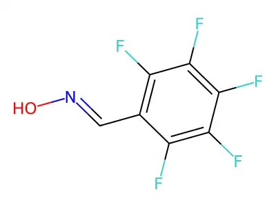 Benzaldehyde, pentafluoro-, oxime structure