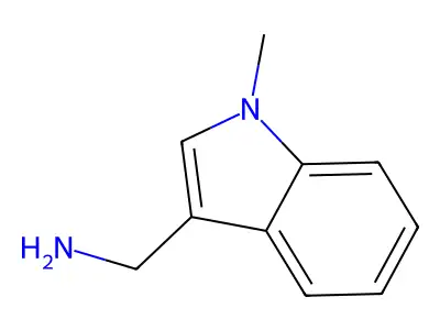 1-Methyl-1H-indole-3-methanamine structure