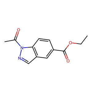 Ethyl 1-acetyl-1H-indazole-5-carboxylate structure