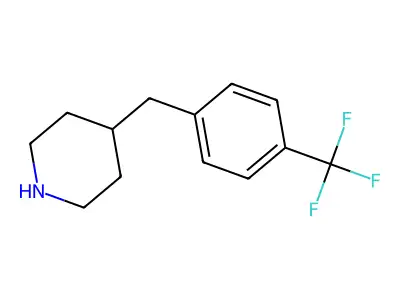 4-(4-(Trifluoromethyl)benzyl)piperidine structure