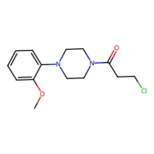 Piperazine, 1-(3-chloro-1-oxopropyl)-4-(2-methoxyphenyl)- structure