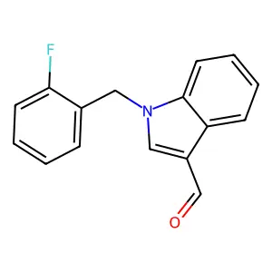 1-(2-chloro-6-fluorobenzyl)-1H-indole-3-carbaldehyde structure