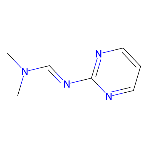 N,N-dimethyl-N'-pyrimidin-2-ylmethanimidamide structure