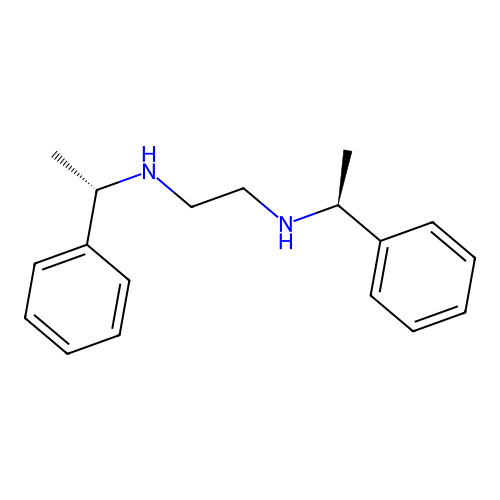 N1,N2-Bis((S)-1-phenylethyl)ethane-1,2-diamine structure