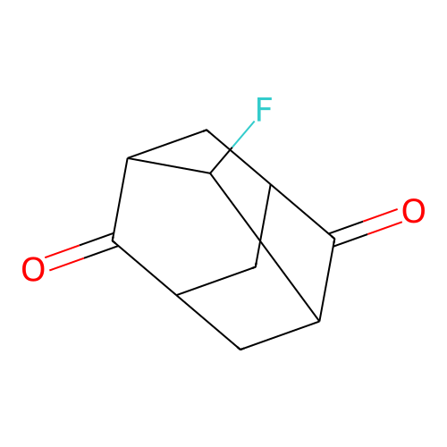 2,6-Adamantanedione, 4-fluoro- structure