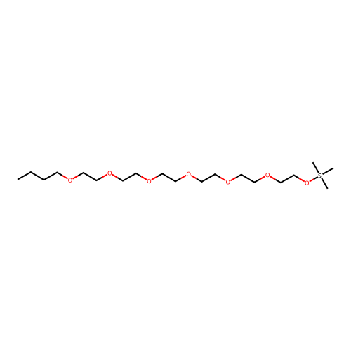 Hexaethylene glycol, butyl ether, TMS structure